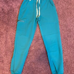Figs Teal Drawstring Jogger Pants
